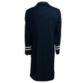 Load image into Gallery viewer, Kiton Navy Blue / White Grosgrain Stripe Trimmed Mid Length Cashmere Coat