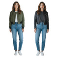 Load image into Gallery viewer, Zadig & Voltaire Black / Green Bunta Reversible Leather Jacket