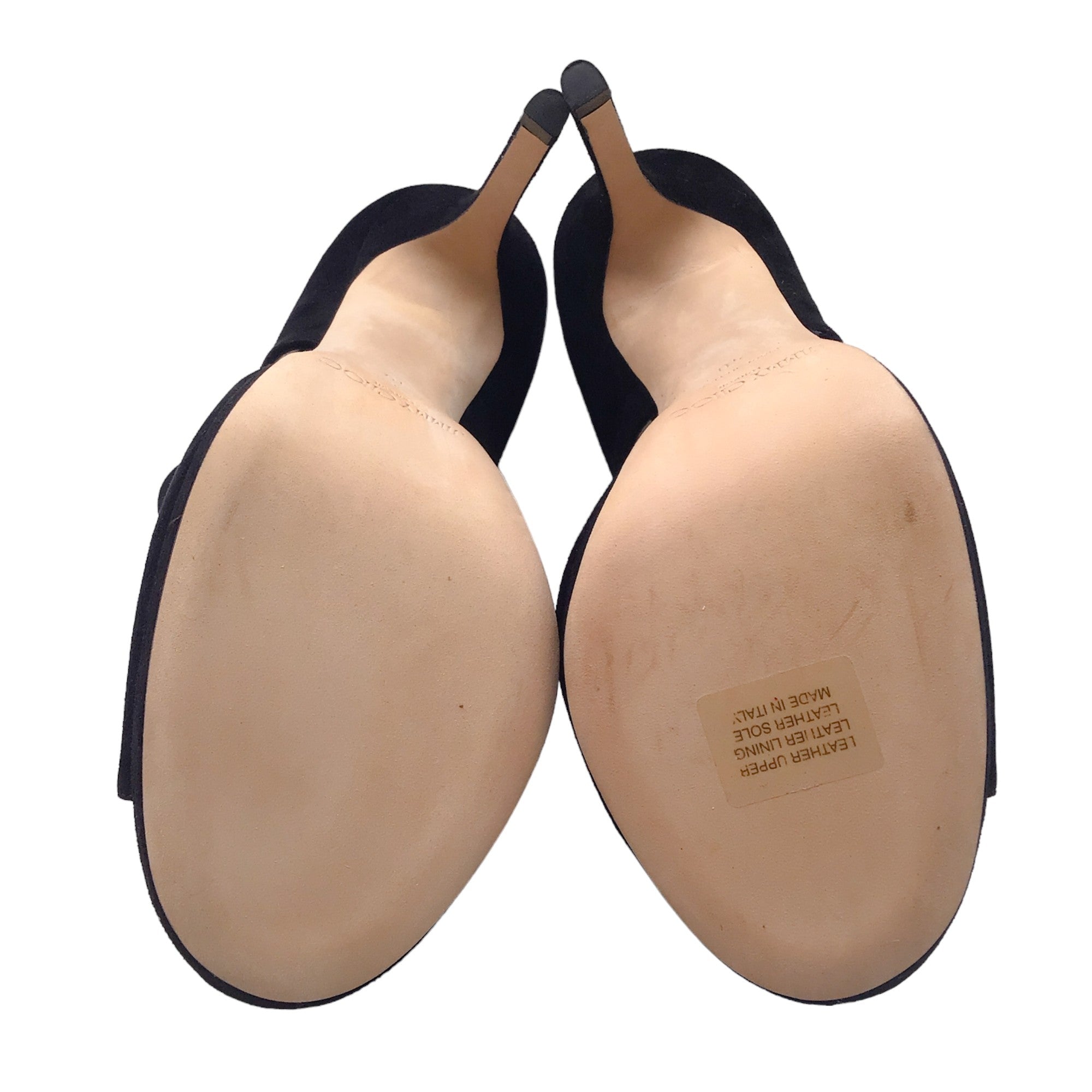 Jimmy Choo Black Private Peep Toe Suede Platform Sandals