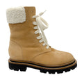 Load image into Gallery viewer, Peserico Amber Beige Nubuck Leather Combat Boots
