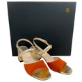 Load image into Gallery viewer, Laurence Dacade Brown / Gold Ginger Sandals