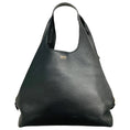 Load image into Gallery viewer, Tom Ford Black / Gold Zipper Detail Grained Leather Hobo Bag