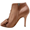 Load image into Gallery viewer, Laurence Dacade Champagne Satin Peep Toe Booties with Bow