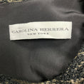 Load image into Gallery viewer, Carolina Herrera Black / Gold Metallic Sleeveless Boucle Knit Wool Dress