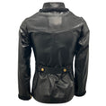 Load image into Gallery viewer, Chanel Black / Burgundy Belted Zip-front Leather Jacket