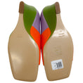 Load image into Gallery viewer, Zomer Orange Multi Leather Muriel Open Toe Pumps