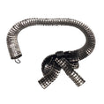 Load image into Gallery viewer, Balenciaga Silver Crystal Embellished Bow Necklace