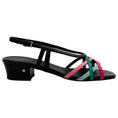 Load image into Gallery viewer, Laurence Dacade Black / Green / Pink Janice Sandals