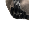 Load image into Gallery viewer, Roger Vivier Grey / Black Patent Leather Trimmed Suede Tote Handbag