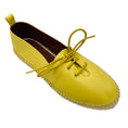 Load image into Gallery viewer, Loro Piana Yellow Leather Espadrille Flats