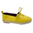 Load image into Gallery viewer, Loro Piana Yellow Leather Espadrille Flats