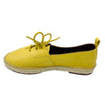 Load image into Gallery viewer, Loro Piana Yellow Leather Espadrille Flats