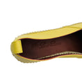 Load image into Gallery viewer, Loro Piana Yellow Leather Espadrille Flats