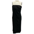 Load image into Gallery viewer, Anine Bing Black Halle Strapless Crepe Dress