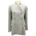 Load image into Gallery viewer, Proenza Schouler Grey Double Breasted Wool Coat