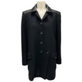 Load image into Gallery viewer, Tom Ford Black Wool and Lamb Leather Coat