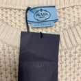 Load image into Gallery viewer, Prada Cream Long Sleeved Wool and Cashmere Knit Crewneck Pullover Sweater