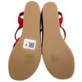 Load image into Gallery viewer, K.Jacques Red Suede Gukara Criss Cross Cork Wedge Sandals