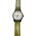 Load image into Gallery viewer, Jacob & Co Diamond Embellished Four Time Zone Watch with Silver Stainless Steel Case and Light Metallic Green Embossed Leather Strap
