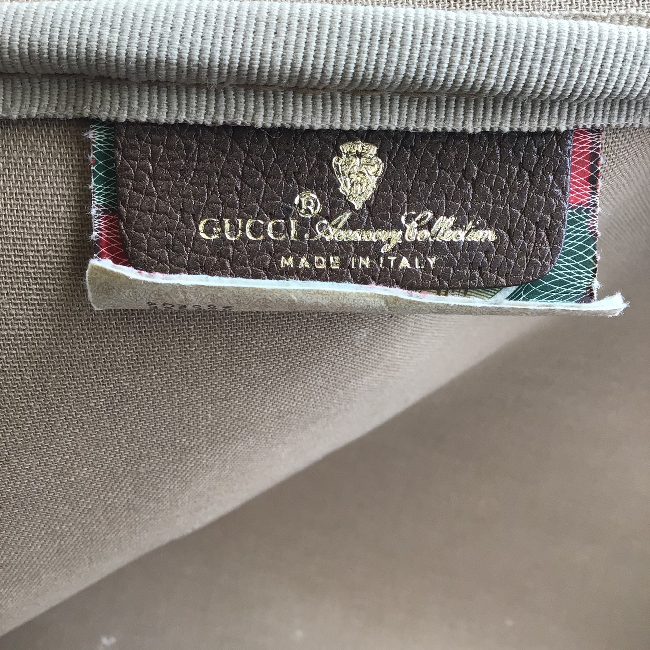 Gucci Beige Multi GG Supreme Travel Suitcase