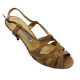 Load image into Gallery viewer, Manolo Blahnik Beige Strappy Suede Leather Sandals