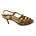Load image into Gallery viewer, Manolo Blahnik Beige Strappy Suede Leather Sandals
