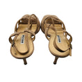 Load image into Gallery viewer, Manolo Blahnik Beige Strappy Suede Leather Sandals