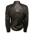 Load image into Gallery viewer, Versace Black Lamb Leather Biker Jacket