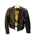 Load image into Gallery viewer, Versace Black Lamb Leather Biker Jacket