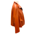 Load image into Gallery viewer, Akris Cognac Brown Lamb Nappa Leather Jacket