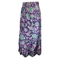 Load image into Gallery viewer, Muveil Navy Blue / Pink Multi Stamp Print Skirt
