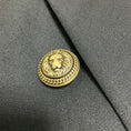 Load image into Gallery viewer, Balmain Navy Blue Double Breasted Wool Blazer with Silver Buttons