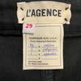Load image into Gallery viewer, L'Agence Black Noir Coated Oriana High Rise Straight Jeans