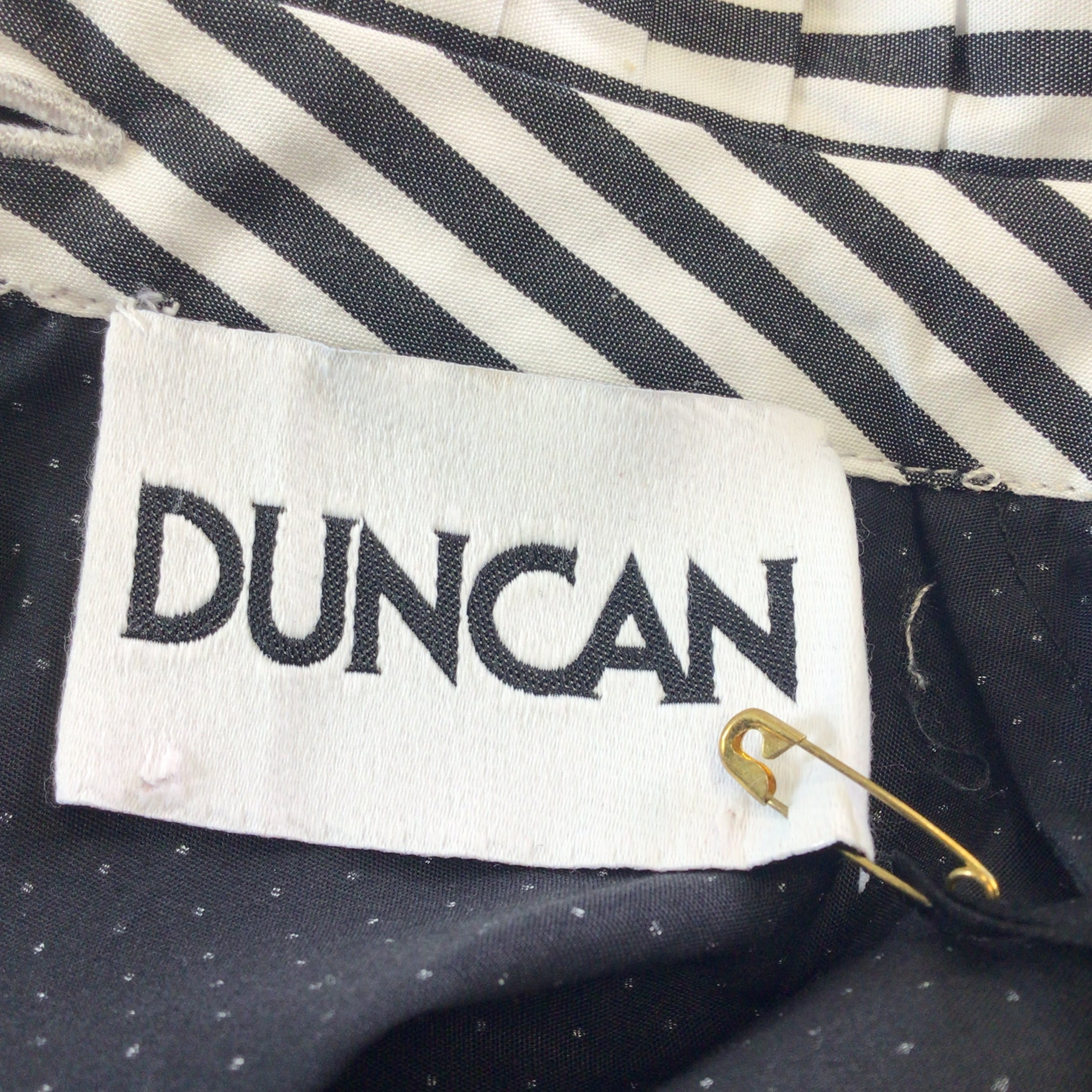 Duncan Black / White Polka Dot Printed Long Sleeved Cotton Dress