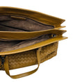 Load image into Gallery viewer, Bottega Veneta Tan Intrecciato Woven Leather Double Top Handle Tote Handbag with Shoulder Strap