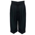 Load image into Gallery viewer, Max Mara Navy Blue Cuffed Cropped Wool Pants