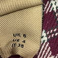 Load image into Gallery viewer, Burberry Burgundy Check Cotton Blazer Jacket