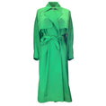 Load image into Gallery viewer, Maison Rabih Kayrouz Green Backless Nylon Trench Coat
