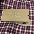 Load image into Gallery viewer, Burberry Burgundy Check Cotton Blazer Jacket