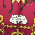 Load image into Gallery viewer, Hermes Red / Gold Multi Palefroi Square Silk Twill Scarf