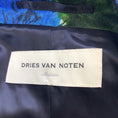 Load image into Gallery viewer, Dries van Noten Blue / Green Printed Belted Cotton Trench Coat
