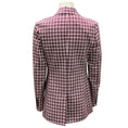 Load image into Gallery viewer, Burberry Burgundy Check Cotton Blazer Jacket