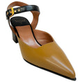 Load image into Gallery viewer, Laurence Dacade Camel / Black Leather Kane Ankle Strap Pumps