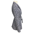 Load image into Gallery viewer, Jonathan Simkhai Navy Blue Floral Printed Blazer with Belt