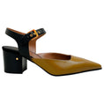 Load image into Gallery viewer, Laurence Dacade Camel / Black Leather Kane Ankle Strap Pumps