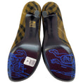 Load image into Gallery viewer, Burberry Green Check Fabric Baby Pumps