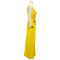 Load image into Gallery viewer, Marni Yellow / Pink 2022 Floral Embellished Sleeveless Crepe Gown