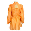 Load image into Gallery viewer, Malej Sorbet Orange Embroidered Long Sleeved Mini Dress