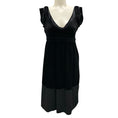 Load image into Gallery viewer, Burberry Black Sleeveless Velvet Dress