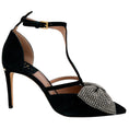 Load image into Gallery viewer, Laurence Dacade Black Suede Faye Pumps with Strass Bow